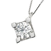 Collier PG Gioielli Femme in Or blanc Diamante 0.10 Ct PLGL010 - PLGL010